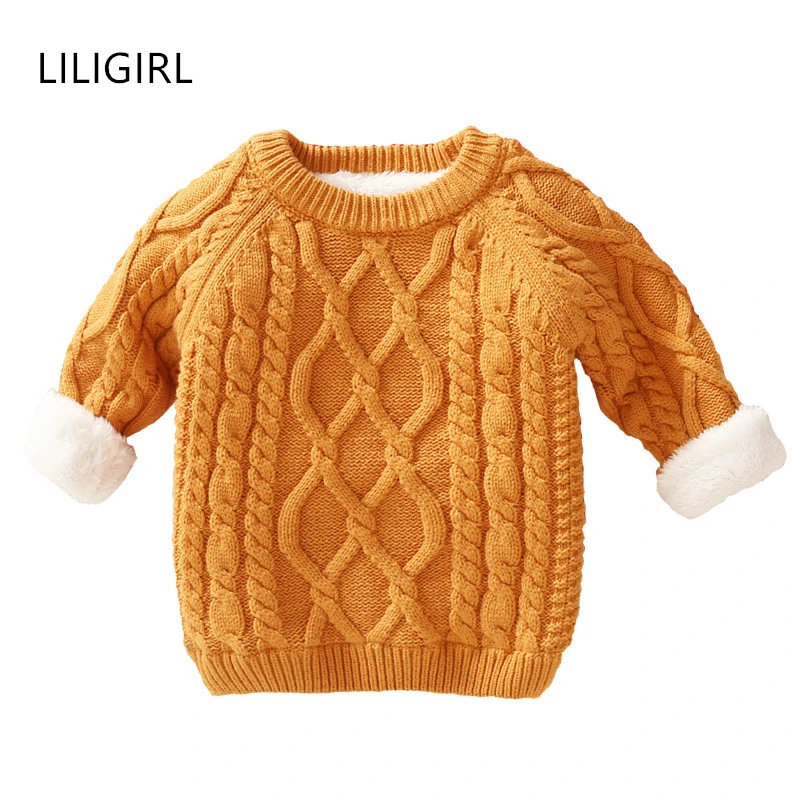 LILIGIRL Kids Boys Sweater Winter Thick Plus velvet Warm Kids Age for 1-8 yrs Baby Girl Sweater Spring Long Sleeve Knitwear Top
LILIGIRL Kids Boys Sweater Winter Thick Plus velvet Warm Kids Age for 1-8 yrs Baby Girl Sweater Spring Long Sleeve Knitwear Top