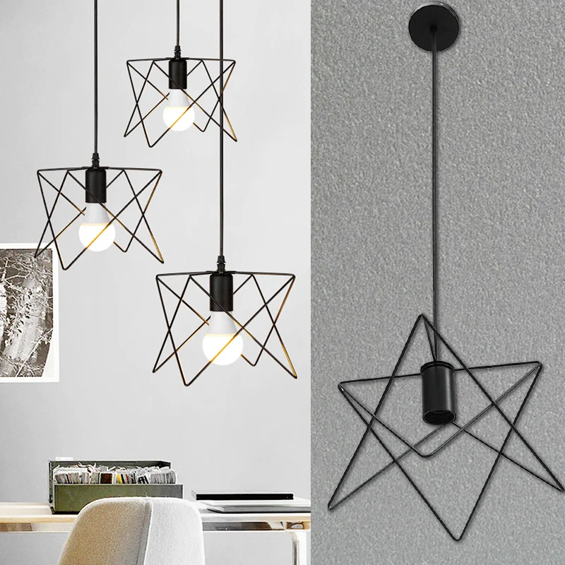 Iron Pendant Light Pendant Lamp Fashion E27 Metal Hanging Lamp Bedroom Retro HangLamp Parlor
Iron Pendant Light Pendant Lamp Fashion E27 Metal Hanging Lamp Bedroom Retro HangLamp Parlor