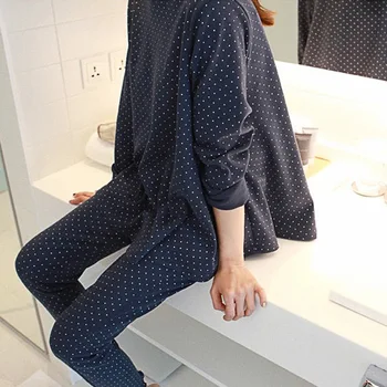 Women Autumn Pajamas Sets Cotton Women Sleepwear Breathable Long Pants Casual Ladies Homewear
Women Autumn Pajamas Sets Cotton Women Sleepwear Breathable Long Pants Casual Ladies Homewear
