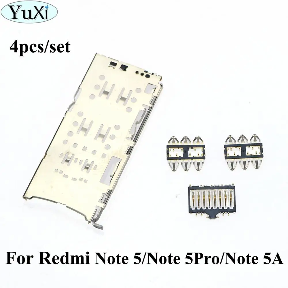 YuXi Sim Card socket holder reader slot connector tray Replacement for Xiaomi Redmi Note 5 / Note 5 Pro/ note 5A
YuXi Sim Card socket holder reader slot connector tray Replacement for Xiaomi Redmi Note 5 / Note 5 Pro/ note 5A