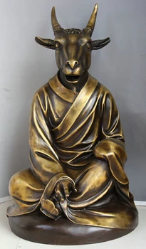 USPS to USA S2492 26" Old Chinese Copper Seat Zodiac Year Sheep Goat body Statue Sculpture
USPS to USA S2492 26" Old Chinese Copper Seat Zodiac Year Sheep Goat body Statue Sculpture