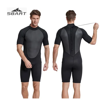 Sbart Mens Short Wetsuit 2mm One-piece Keep Warm Neoprene Nylon Sun Protection for Snorkeling Surfing Diving Scuba Diving
Sbart Mens Short Wetsuit 2mm One-piece Keep Warm Neoprene Nylon Sun Protection for Snorkeling Surfing Diving Scuba Diving