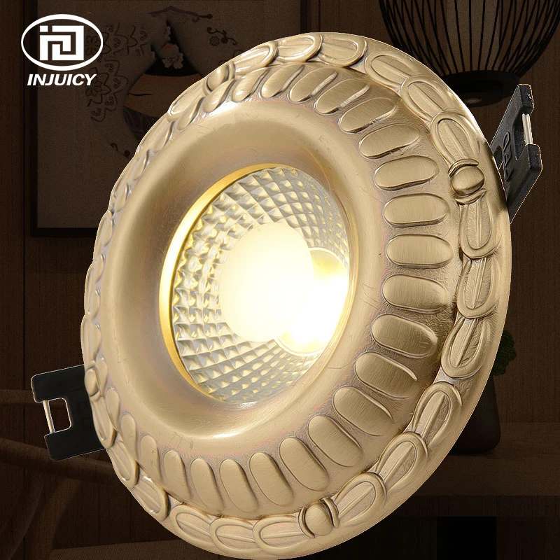European Style Luxury Pure Copper 5W 7W 9W COB Downlight Ceiling Lamp Vintage LED Spotlight Indoor Lighting
European Style Luxury Pure Copper 5W 7W 9W COB Downlight Ceiling Lamp Vintage LED Spotlight Indoor Lighting