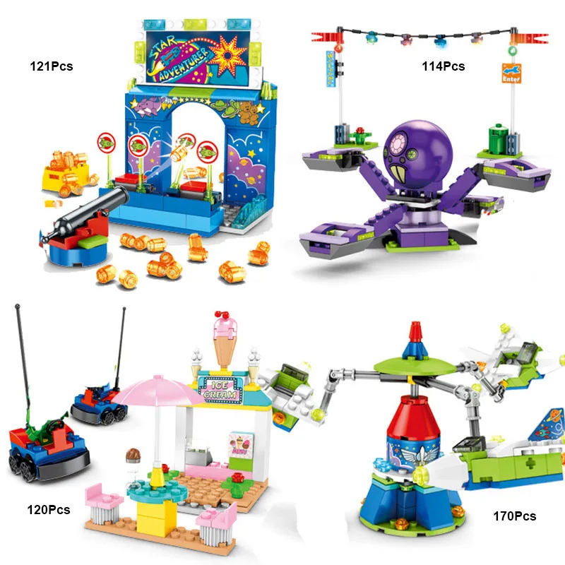 Anime Toy Story 4 Amusement Park Block Set Buzz Lightyear Woody DIY Building Brick Toy For Kids
Anime Toy Story 4 Amusement Park Block Set Buzz Lightyear Woody DIY Building Brick Toy For Kids