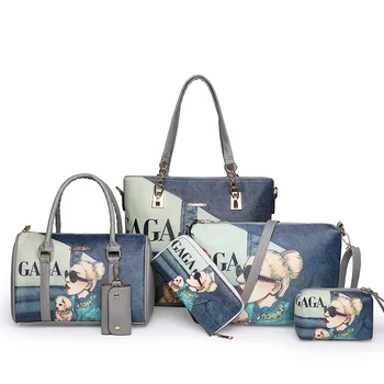 5pcs/set Ladies Fashion Figure Pattern Handbags Ladies Foums Large Capacity Female Bag Women Shoulder Bags Top-handle Totes
5pcs/set Ladies Fashion Figure Pattern Handbags Ladies Foums Large Capacity Female Bag Women Shoulder Bags Top-handle Totes