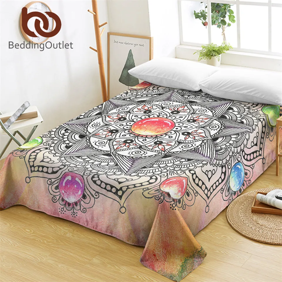 BeddingOutlet Mandala Bed Sheets Crystal Gemstone Flat Sheet Bohemian Floral Bed Linen Adults Colorful Bedspreads Double
BeddingOutlet Mandala Bed Sheets Crystal Gemstone Flat Sheet Bohemian Floral Bed Linen Adults Colorful Bedspreads Double