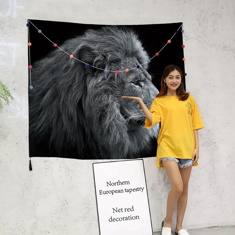 Ferity Animal Hanging Tropical World Lion Pattern Home Decor Decorative Wall Tapestry Yoga Beach Towel
Ferity Animal Hanging Tropical World Lion Pattern Home Decor Decorative Wall Tapestry Yoga Beach Towel