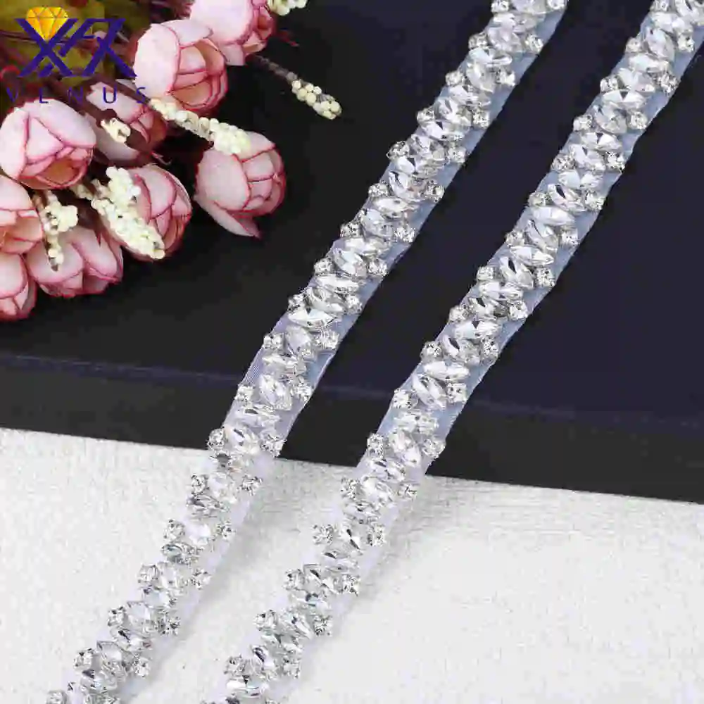 XFX VENUS Retail 1 Yard rhinestone bridal sash belt Beaded diamante crystal bridal trim sash rhinestone applique
XFX VENUS Retail 1 Yard rhinestone bridal sash belt Beaded diamante crystal bridal trim sash rhinestone applique