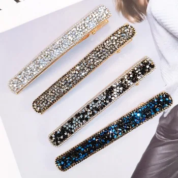 Fashion Women Shining Crystal Rhinestone Hairpin Barrettes Girls Geometric Hair Clip Seed Beads Hairgrip Hair Accessories
Fashion Women Shining Crystal Rhinestone Hairpin Barrettes Girls Geometric Hair Clip Seed Beads Hairgrip Hair Accessories