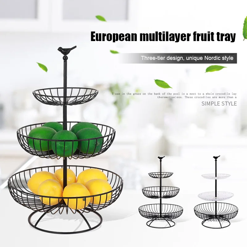 Three-layer Iron Fruit Bowl Fruit Basket Countertop Stand Home Storage Basket Hogard
Three-layer Iron Fruit Bowl Fruit Basket Countertop Stand Home Storage Basket Hogard
