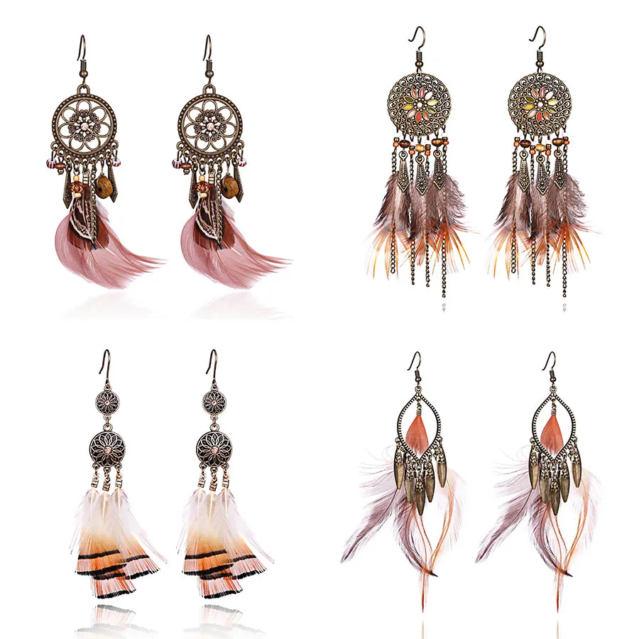Long Tassel Fashion Feather Earring Boho Big Dangle Retro Round Pattern Pendant Women Ethnic Party Jewelry Wholesale
Long Tassel Fashion Feather Earring Boho Big Dangle Retro Round Pattern Pendant Women Ethnic Party Jewelry Wholesale