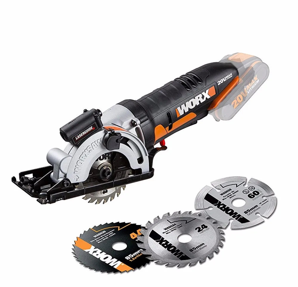 WORX 20V Circular Saw Household Desktop Dual-use wood/metal/PVC/ BRICK hand saws barely tool