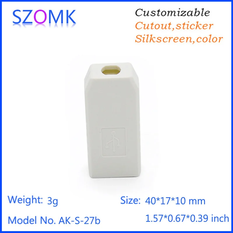 small usb plastic enclosure usb stick shell box junction box plastic housing pcb plastic box for electronics project USB small enclosure (17).jpg
