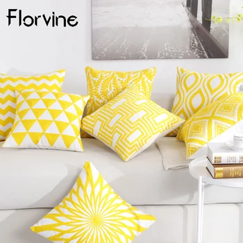Hot Sale Embroidery Cushion Cover Yellow Pillowcase 45*45 Sofa Chair Seat Decorative Pillows Home Office Car Cushions Home Decor
Hot Sale Embroidery Cushion Cover Yellow Pillowcase 45*45 Sofa Chair Seat Decorative Pillows Home Office Car Cushions Home Decor