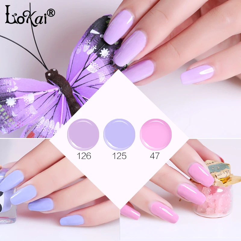УФ краска для ногтей Гель лак розового и фиолетового цвета 6 мл|gel pink|nail gel colorled nail |