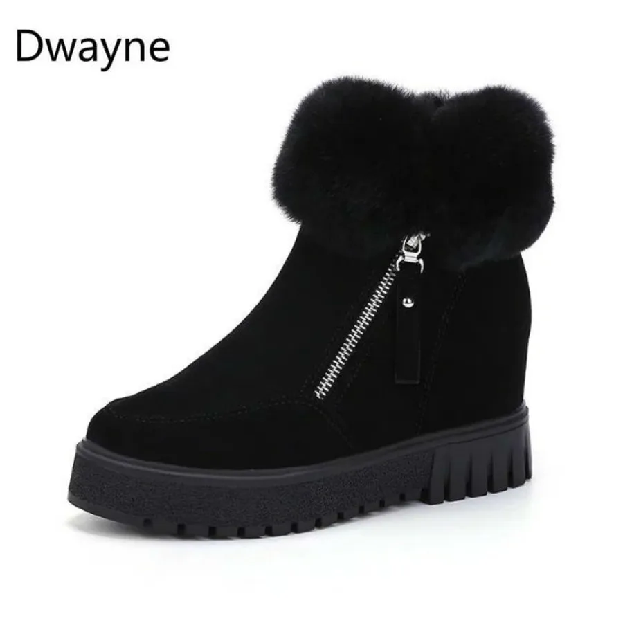 Dwayne Women Snow Boots Thick Bottom Waterproof Platform Ankle Boots For Women Thick Warm plush Winter Increased snow boots
Dwayne Women Snow Boots Thick Bottom Waterproof Platform Ankle Boots For Women Thick Warm plush Winter Increased snow boots