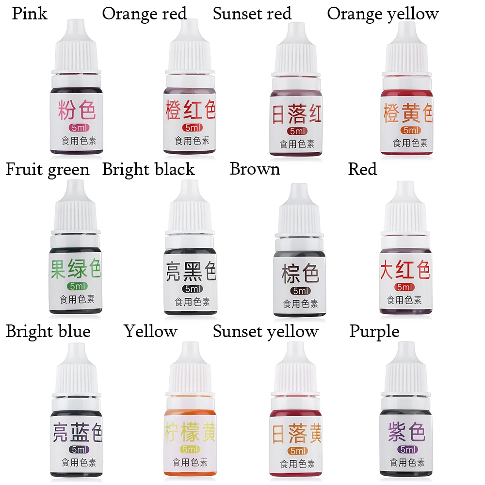5ML Cream Food Coloring Ingredients Cake Fondant Baking Cake Edible Color Pigment Baking & Pastry Tools
5ML Cream Food Coloring Ingredients Cake Fondant Baking Cake Edible Color Pigment Baking & Pastry Tools
