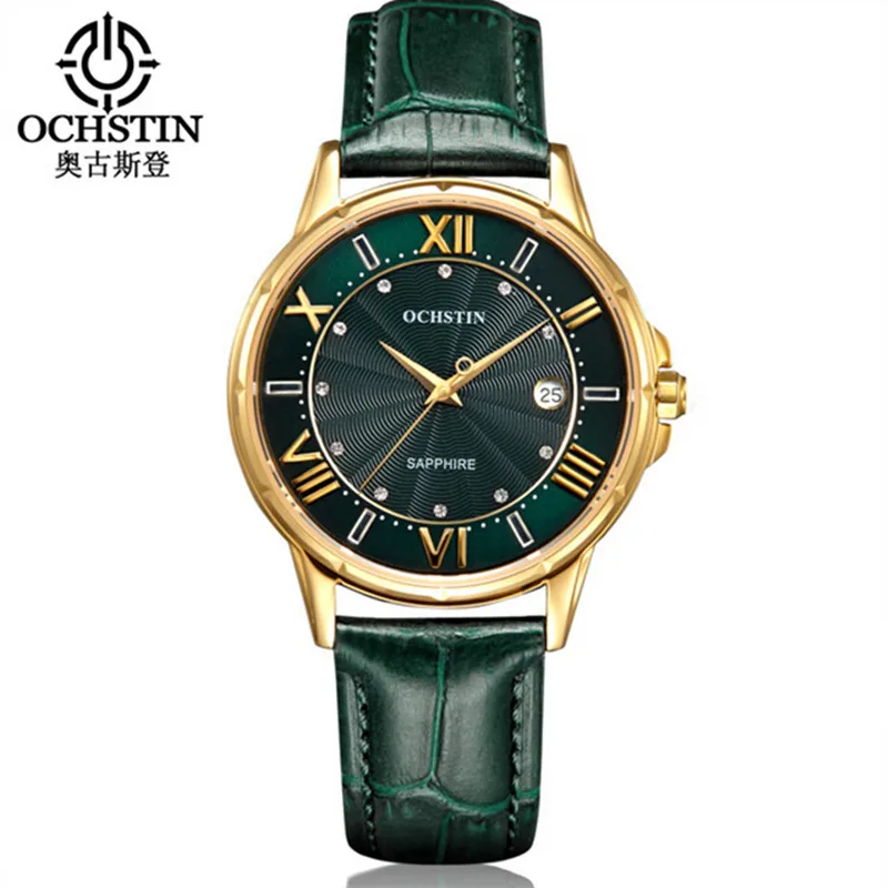 

2016 OCHSTIN Brand Quartz Watch Women Luxury Quartz-watch Clock Women Leather Ladies Dress Wrist watch Relogio Feminino Montre