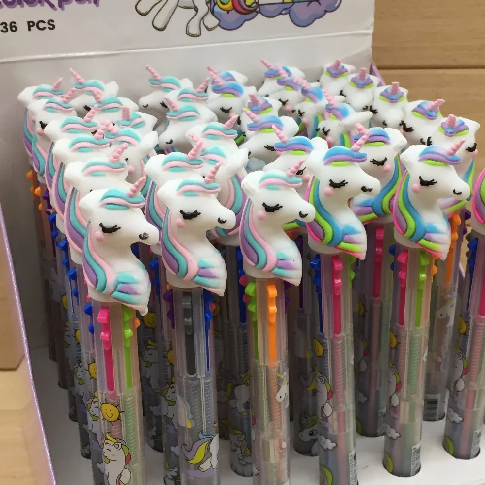 36pcs Unicorn Cartoon 6 Colors Chunky Ballpoint Pen Pvc Toys For Children Kids Xmas New Year Gift
36pcs Unicorn Cartoon 6 Colors Chunky Ballpoint Pen Pvc Toys For Children Kids Xmas New Year Gift