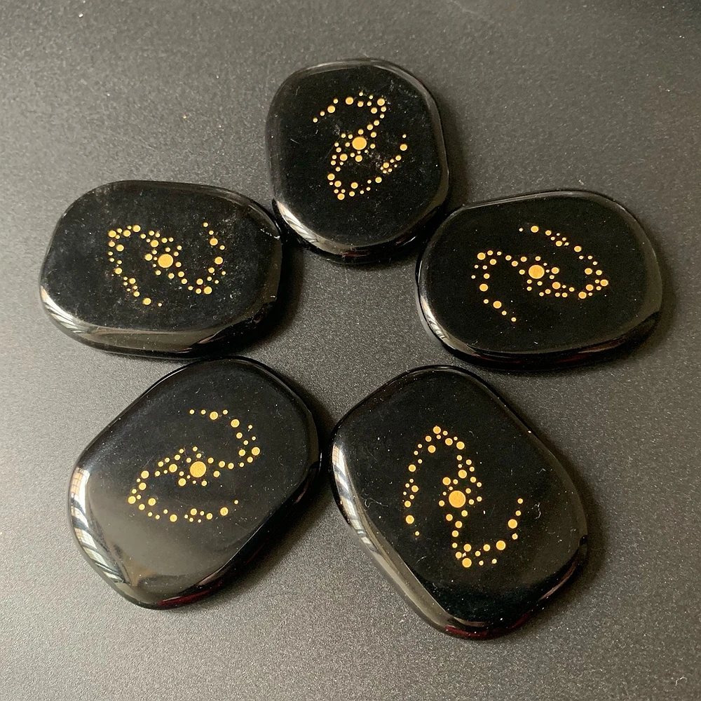 Natural Crystal Black Obsidian Palm Stone Carved Galaxy Symbol Healing Power Energy Semiprecious Stones Fengshui Decor
Natural Crystal Black Obsidian Palm Stone Carved Galaxy Symbol Healing Power Energy Semiprecious Stones Fengshui Decor
