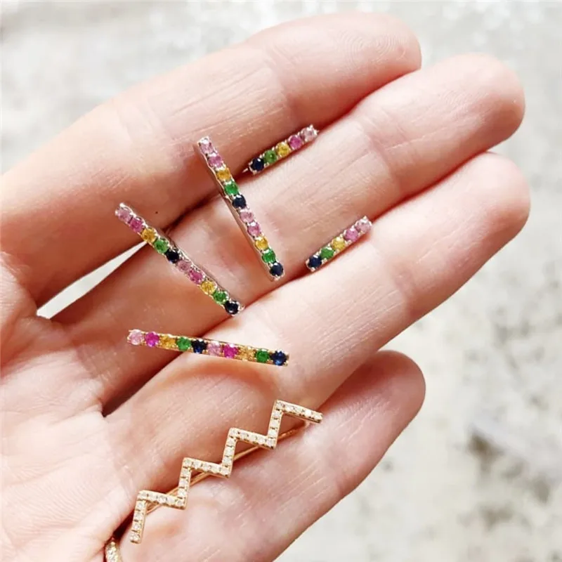 Fashion Multicolor lightning Delicate Tiny Stud Earrings for Cute Girl Gift Gold Color Party Jewelry Gift KE067
Fashion Multicolor lightning Delicate Tiny Stud Earrings for Cute Girl Gift Gold Color Party Jewelry Gift KE067