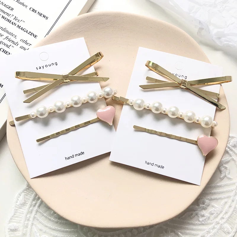 6PC/2Set Metal Bow Pearl Hair Clips Women Heart Hairpins Children Hairpin Hairclip Headwear Barrette Hair Accessorie
6PC/2Set Metal Bow Pearl Hair Clips Women Heart Hairpins Children Hairpin Hairclip Headwear Barrette Hair Accessorie