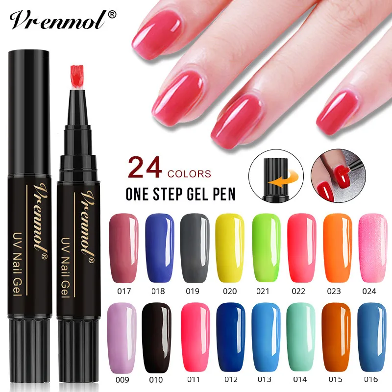 Vrenmol Gel Nail Polish 24 Color 3 In 1 Nail Pen One Step Nail Gel Hybrid Varnish No Need Top Coat Base Coat Nail Glue Primer
Vrenmol Gel Nail Polish 24 Color 3 In 1 Nail Pen One Step Nail Gel Hybrid Varnish No Need Top Coat Base Coat Nail Glue Primer