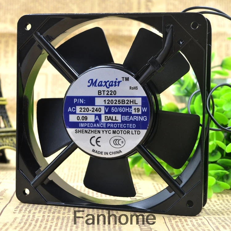 Осевой вентилятор охлаждения переменного тока для Maxair BT/220 12025B2HL 220 В 12025 12 см |
