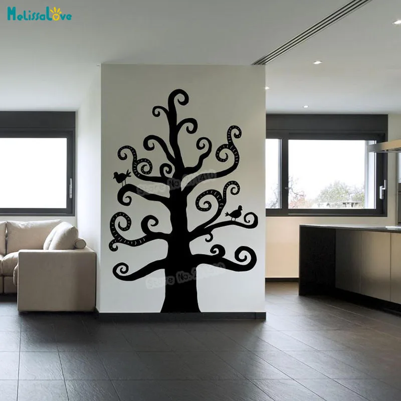 Tree Wall Sticker Monochrome Swirly Tree Decals Home Decoration For Living Room Children Vinyl Self-adhesive Art Mural YT227
Tree Wall Sticker Monochrome Swirly Tree Decals Home Decoration For Living Room Children Vinyl Self-adhesive Art Mural YT227