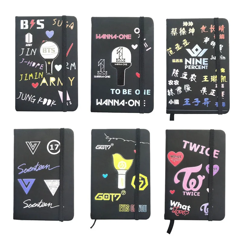 BTS Exercise Book Lined Notebook Diary Planner Member Name Wanna one Nine percent Got 7 Logo Big Study Workbook Cover Cartoon
BTS Exercise Book Lined Notebook Diary Planner Member Name Wanna one Nine percent Got 7 Logo Big Study Workbook Cover Cartoon