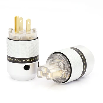 Aluminum 24K Gold Plated Schuko Power Connector IEC Female Plug for Audio Power Cable 10mm - 21mm
Aluminum 24K Gold Plated Schuko Power Connector IEC Female Plug for Audio Power Cable 10mm - 21mm