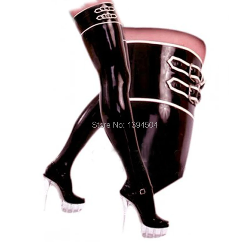 cool hot women female handmade Latex black with white trim buckles zentai slim cekc Long Stockings Tight boots Socks Fetish
cool hot women female handmade Latex black with white trim buckles zentai slim cekc Long Stockings Tight boots Socks Fetish