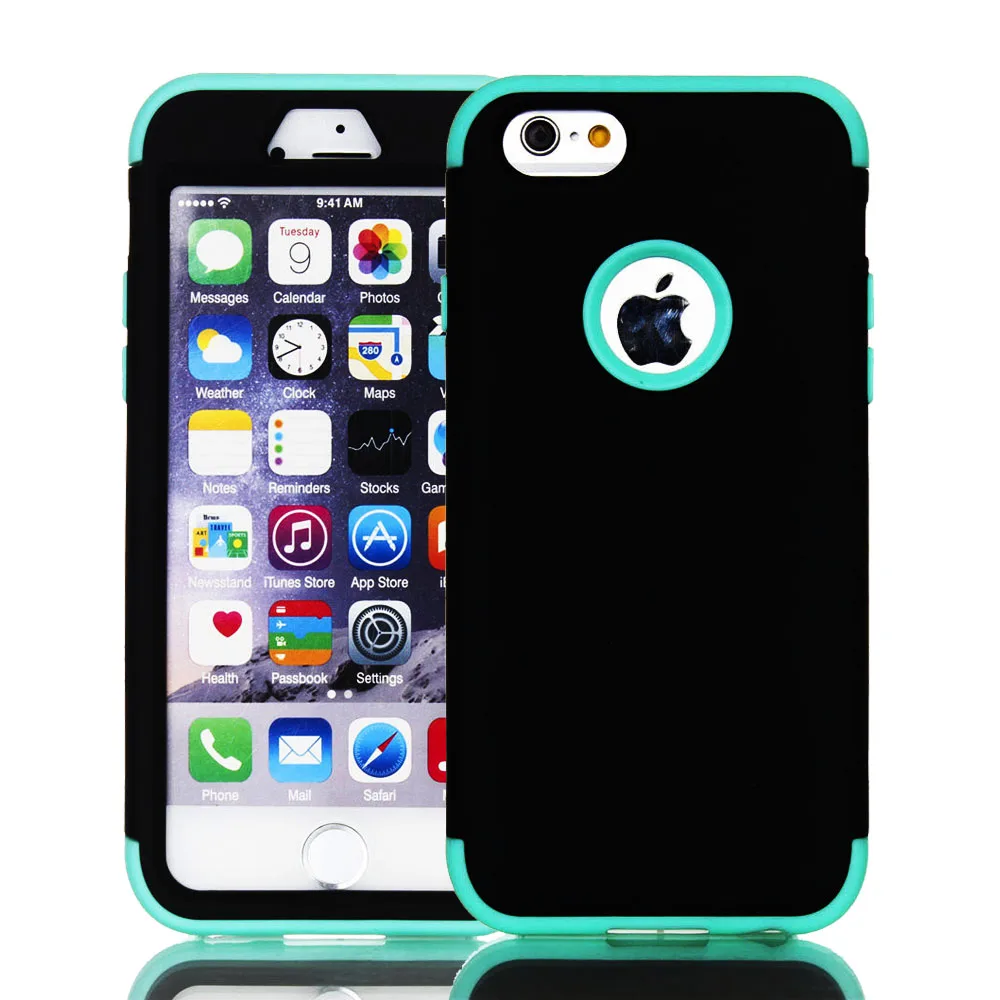 Rubber Heavy Duty Shockproof Hybrid Silicone PC Combo Case Cases for iPhone 6 6s Plus SE 5S 5 5C Back Cover Phone C
Rubber Heavy Duty Shockproof Hybrid Silicone PC Combo Case Cases for iPhone 6 6s Plus SE 5S 5 5C Back Cover Phone C
