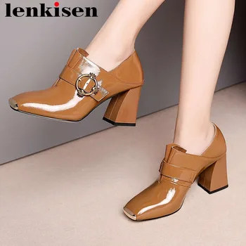 2019 genuine leather metal square toe high heels buckle fastener pleated design slip on movie stars plus size leisure pumps L80
2019 genuine leather metal square toe high heels buckle fastener pleated design slip on movie stars plus size leisure pumps L80