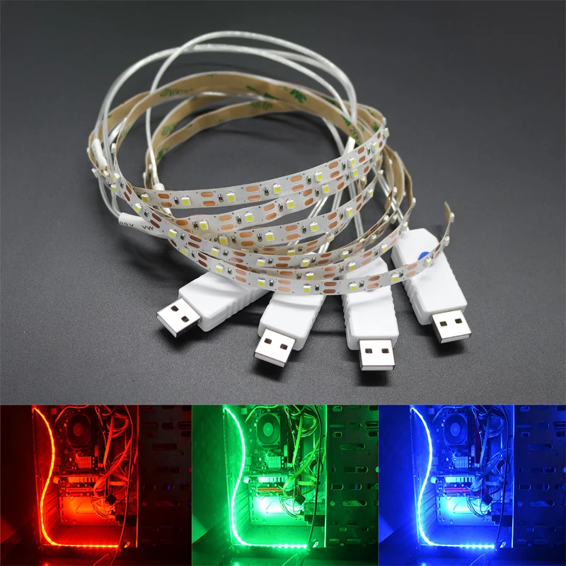 USB Powered 5V LED Strip light 60leds/m 3528 SMD Non Waterproof Tape light For TV PC Background Mood Lighting With on/off button
USB Powered 5V LED Strip light 60leds/m 3528 SMD Non Waterproof Tape light For TV PC Background Mood Lighting With on/off button