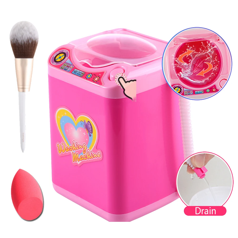 Mini Simulation Children Play Pretend Electric Cute Cosmetic Powder Puff Washing Machine Makeup Brushes Cleaner Washer Tool
Mini Simulation Children Play Pretend Electric Cute Cosmetic Powder Puff Washing Machine Makeup Brushes Cleaner Washer Tool