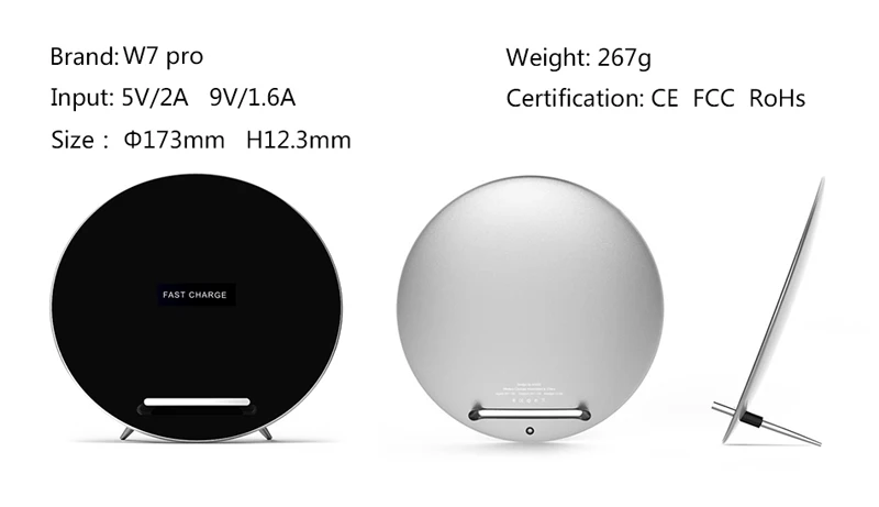 Wireless Charger For iPhone X 8 XS XR 10W USB Wireless Charging for Samsung Galaxy S8 S9 S7 S6 Qi USB Wireless Charger Holder (12)