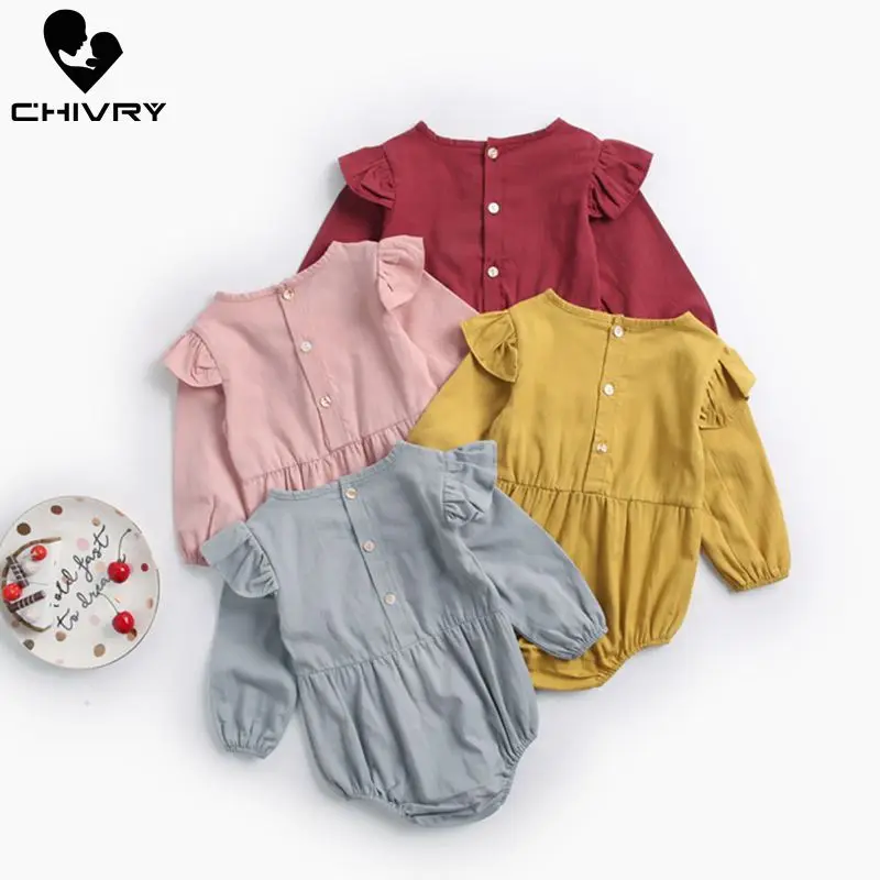 Chivry 2019 Toddler Baby Kids Girls Bodysuit Solid Ruched Long Sleeve Suspenders Playsuit Clothes Newborn Overalls Jumpsuit
Chivry 2019 Toddler Baby Kids Girls Bodysuit Solid Ruched Long Sleeve Suspenders Playsuit Clothes Newborn Overalls Jumpsuit
