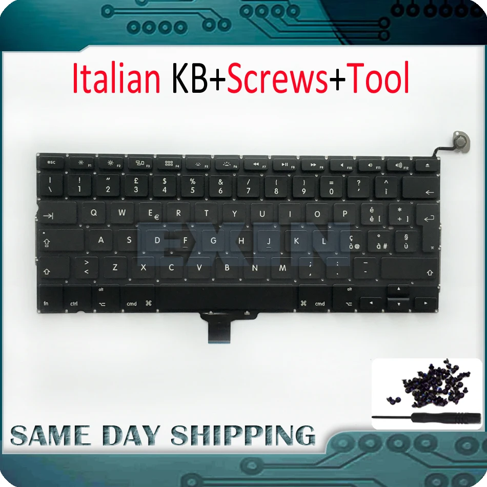 New Laptop A1278 Italy Italian Keyboard for Apple Macbook Pro 13'' A1278 Keyboard Italian Ita Italy Standard Layout 2009-2012
New Laptop A1278 Italy Italian Keyboard for Apple Macbook Pro 13'' A1278 Keyboard Italian Ita Italy Standard Layout 2009-2012