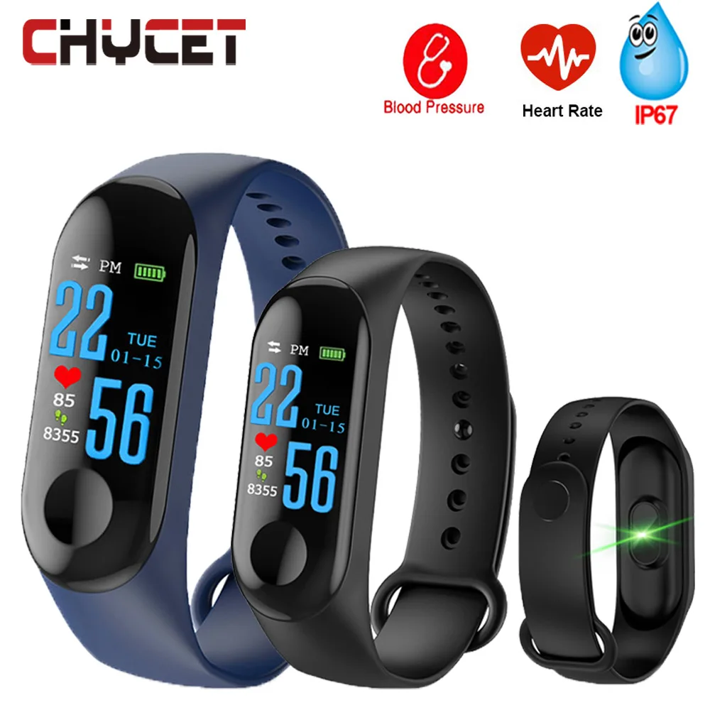 Smart Band Blood Pressure M3 Fitness bracelet Watch IP67 Swimming Waterproof GPS Tracker Heart Rate Monitor Smartband Men Women
Smart Band Blood Pressure M3 Fitness bracelet Watch IP67 Swimming Waterproof GPS Tracker Heart Rate Monitor Smartband Men Women