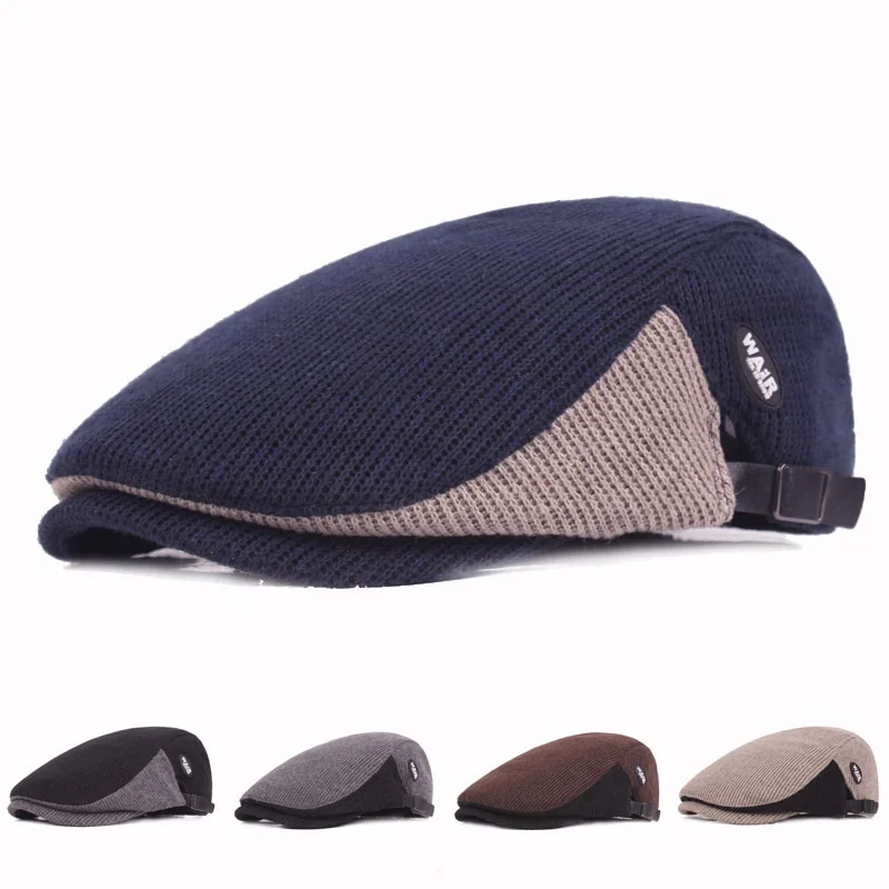 XIANJIE013 Winter Men's Casual Yarn Knitted Berets Caps Winter British Classic Adjustable Male Warm Cotton Berets Hats
XIANJIE013 Winter Men's Casual Yarn Knitted Berets Caps Winter British Classic Adjustable Male Warm Cotton Berets Hats
