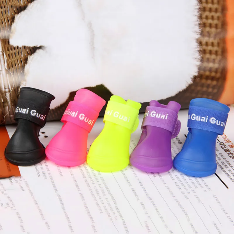 4pcs Pet Dog Shoes Waterproof Rain Pet Shoes for Dog Puppy Rubber Boots Candy Color Puppy Shoes Pet Products
4pcs Pet Dog Shoes Waterproof Rain Pet Shoes for Dog Puppy Rubber Boots Candy Color Puppy Shoes Pet Products