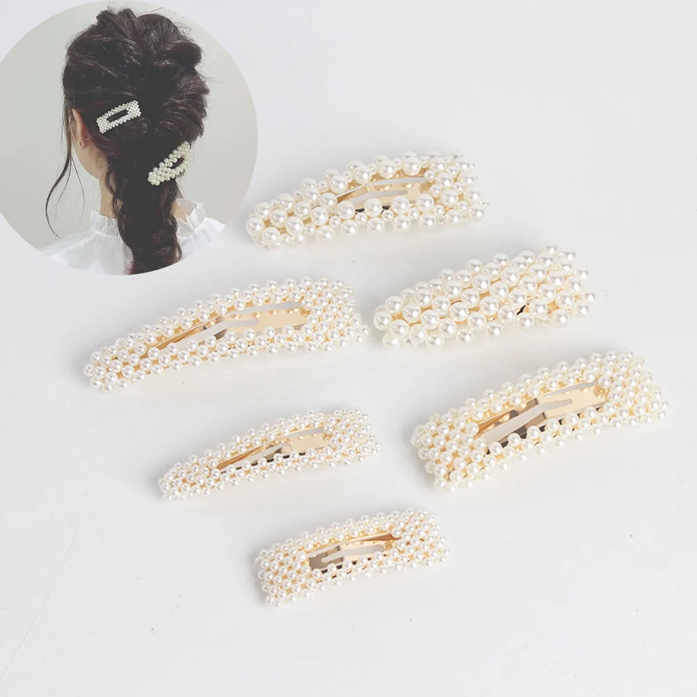 1Pc Women Stylish Metal Full Pearl Hairpins Lady Simple Hair Clips Barrettes Headwear Hair Styling Tools Accessories 6 Styles
1Pc Women Stylish Metal Full Pearl Hairpins Lady Simple Hair Clips Barrettes Headwear Hair Styling Tools Accessories 6 Styles