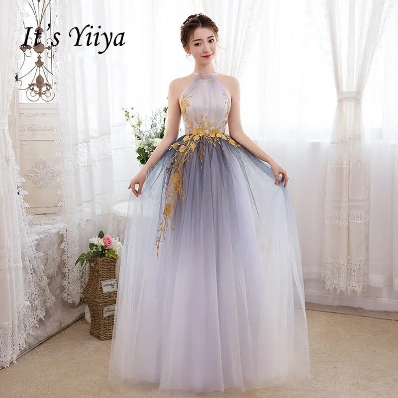 It's YiiYa Luxury Gray Sleevesless Appliques Evening Dresses Halter B A-Line Floor-Length Dress LX098
It's YiiYa Luxury Gray Sleevesless Appliques Evening Dresses Halter B A-Line Floor-Length Dress LX098