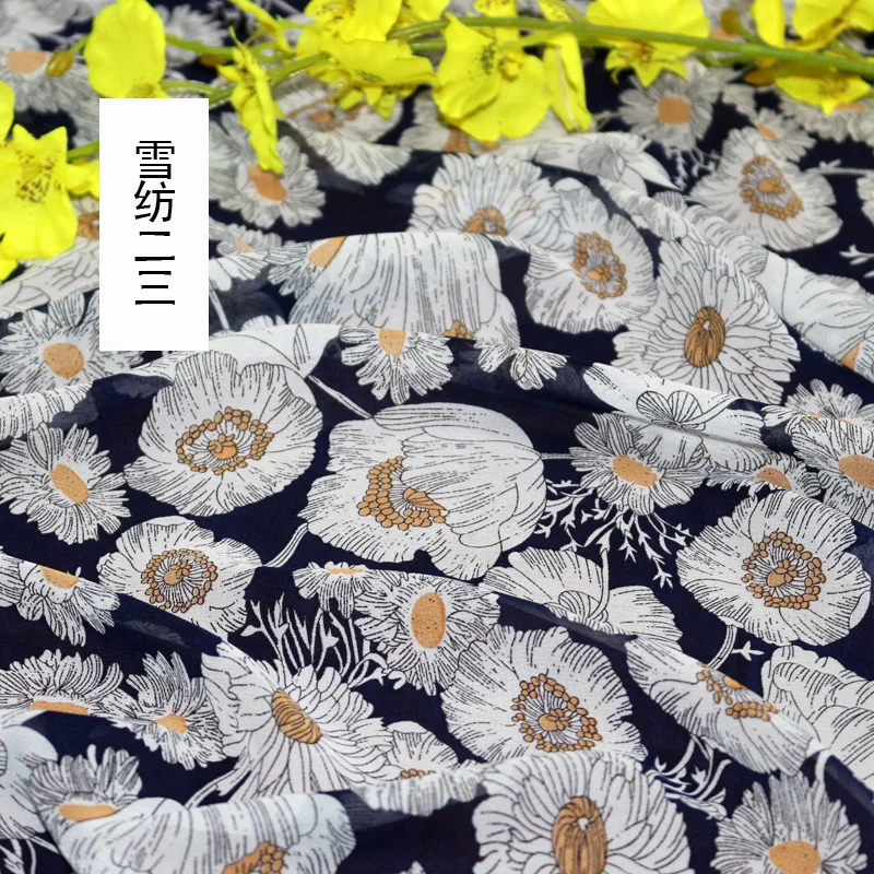 150cm*50cm big floral print Chiffon Fabric Dress Fabric Skirt Party Decorator summer dress cloth Scarf material sewing cloth
150cm*50cm big floral print Chiffon Fabric Dress Fabric Skirt Party Decorator summer dress cloth Scarf material sewing cloth