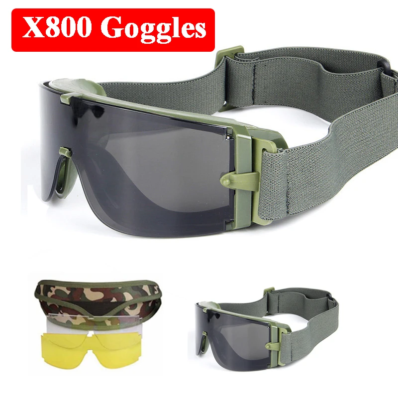 

X800 Tactical Paintball War Games Shooting Protection Glasses Outdoor Hunting Airsoft Goggles Military Army Goggles