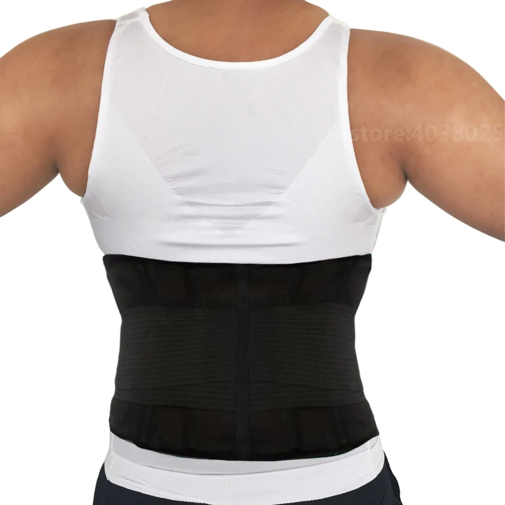 Hot-Sale-Exercise-Adjustable-Back-Support-Belt-Braces-Supports-Lumbar-Support-Brace-Black-Breathable-Waist-Trimmer