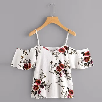 Summer Women Chiffon Blouses Fashion Boho Floral Tops V-neck Shirts Ladies Casual Short Sleeve Off Shoulder Blouse Tops J#
Summer Women Chiffon Blouses Fashion Boho Floral Tops V-neck Shirts Ladies Casual Short Sleeve Off Shoulder Blouse Tops J#