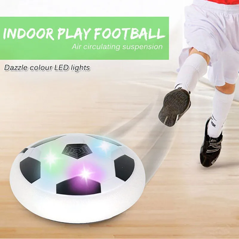 LED Light Flashing Arrival Air Power Soccer Ball Disc Indoor Football Toy In box Multi-surface Hovering Gliding boys Girls Toys
LED Light Flashing Arrival Air Power Soccer Ball Disc Indoor Football Toy In box Multi-surface Hovering Gliding boys Girls Toys