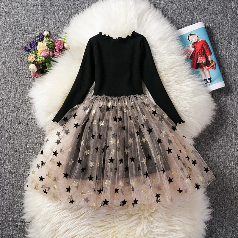 Kids Long Sleeve Lace Drsses for Girls Party Dress Star Printed Birthday Tutu Dresses Children Casual Wear 3 6 8 Years Vestidos
Kids Long Sleeve Lace Drsses for Girls Party Dress Star Printed Birthday Tutu Dresses Children Casual Wear 3 6 8 Years Vestidos